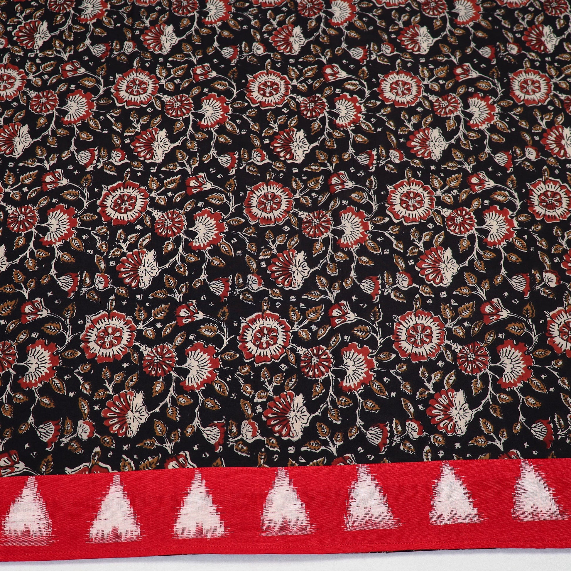 Black - Block Printed Cotton Bagru Blouse Piece 20
