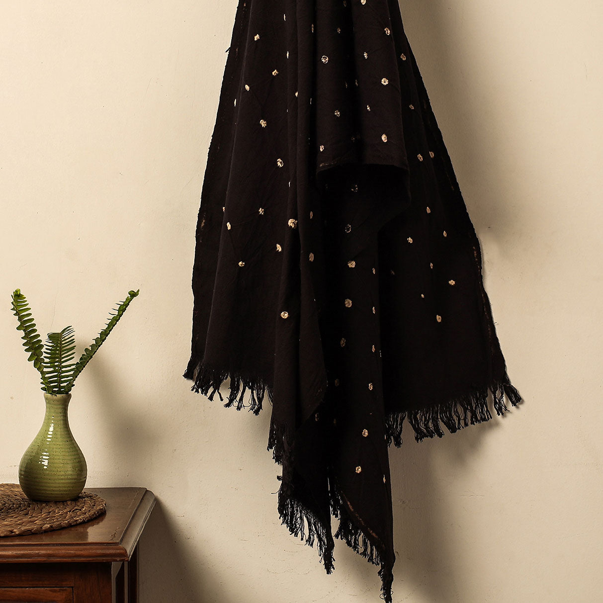 Brown - Bandhani Tie-Dye Handloom Cotton Towel
