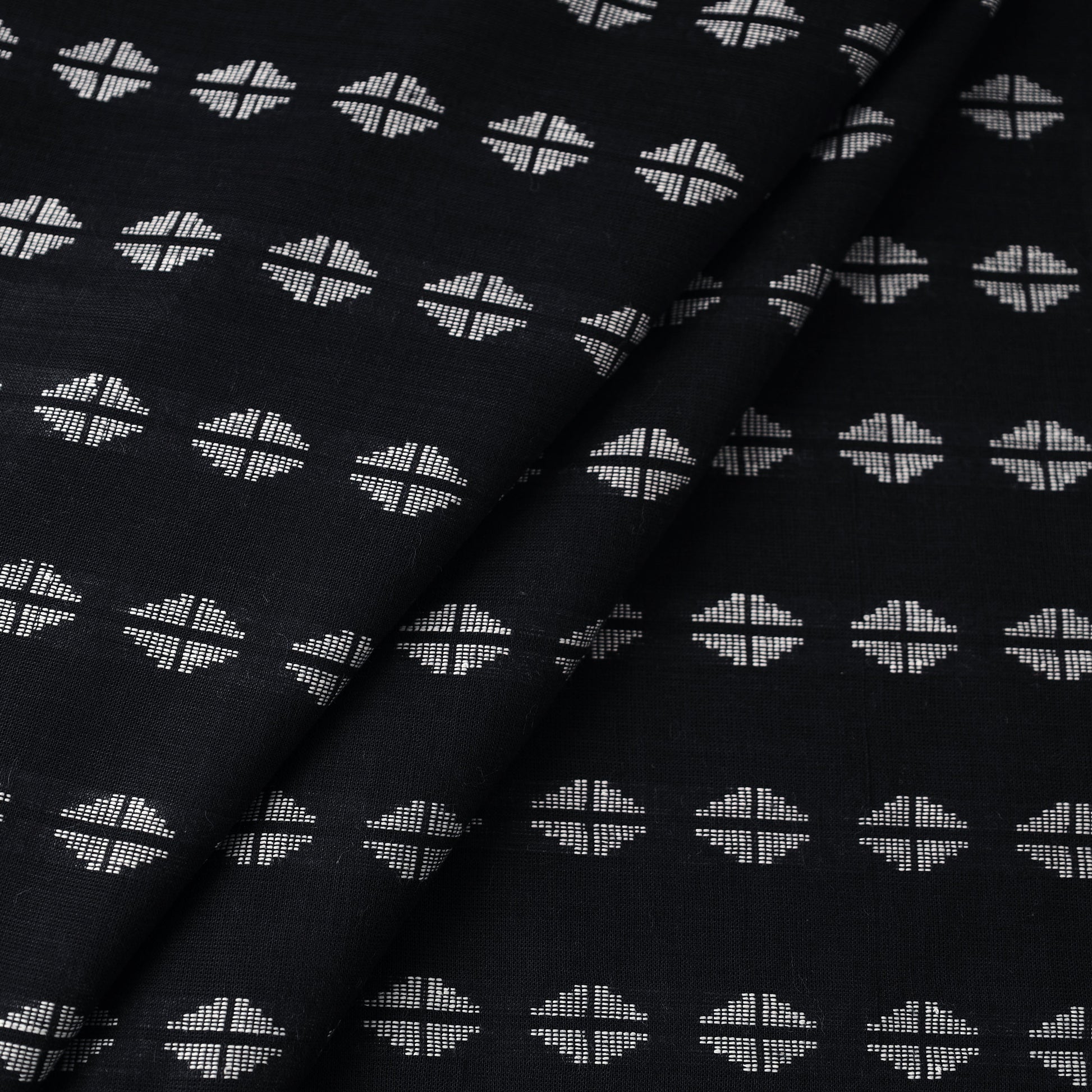 Black - Jacquard Prewashed Cotton Fabric 35