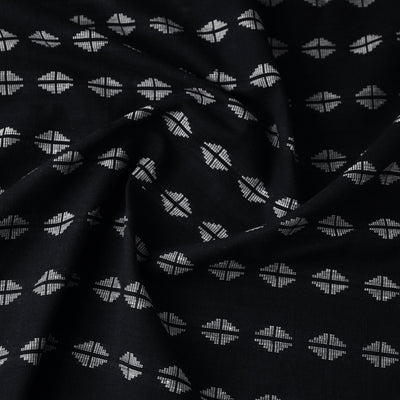 Black - Jacquard Prewashed Cotton Fabric 35