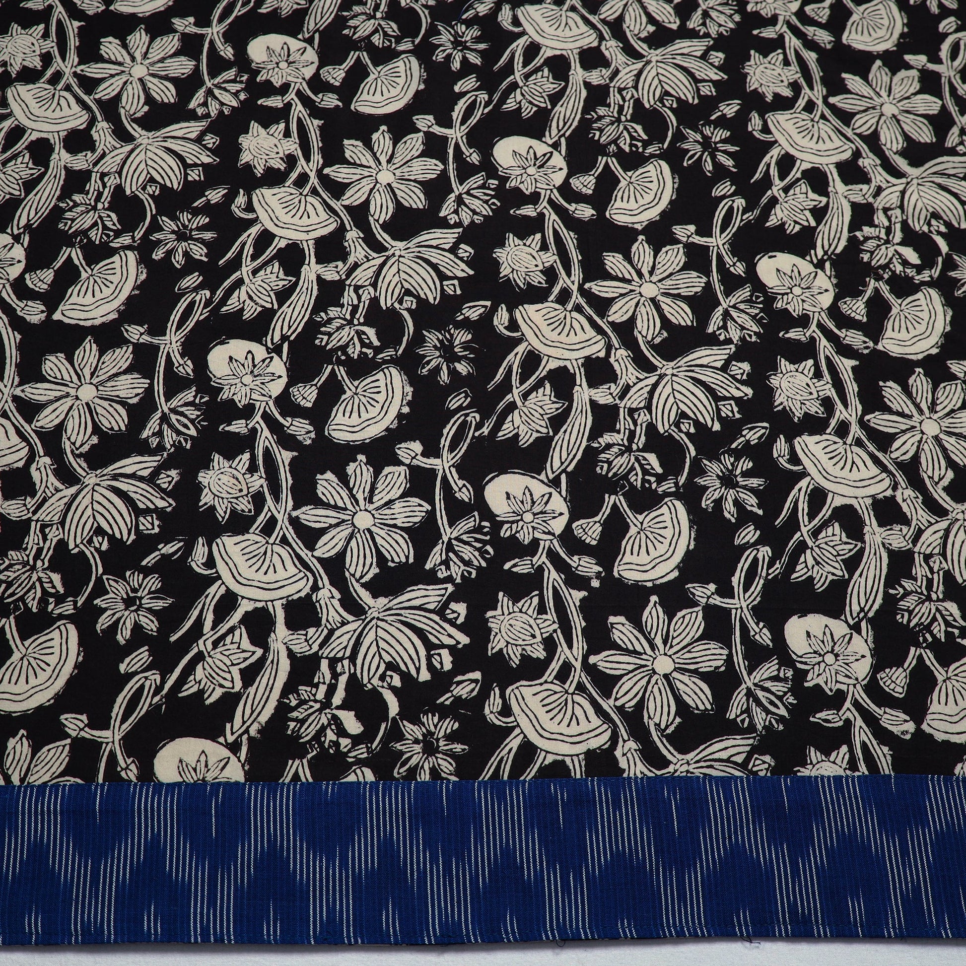 Black - Block Printed Cotton Bagru Blouse Piece 21