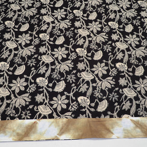 Black - Block Printed Cotton Bagru Blouse Piece 22