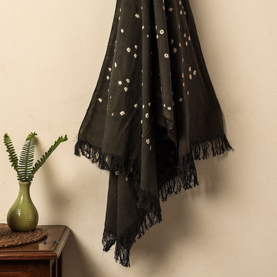 Brown - Bandhani Tie-Dye Handloom Cotton Towel