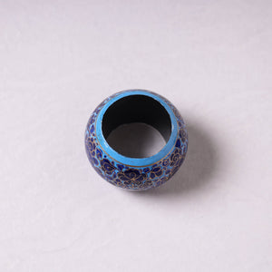 Blue - Floral Handpainted Wooden Napkin Holder