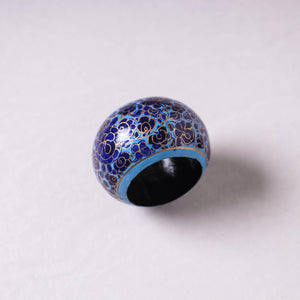 Blue - Floral Handpainted Wooden Napkin Holder