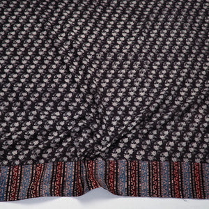 Black  - Block Printed Cotton Bagru Blouse Piece 27