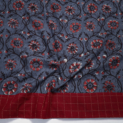 Blue - Block Printed Cotton Bagru Blouse Piece 29