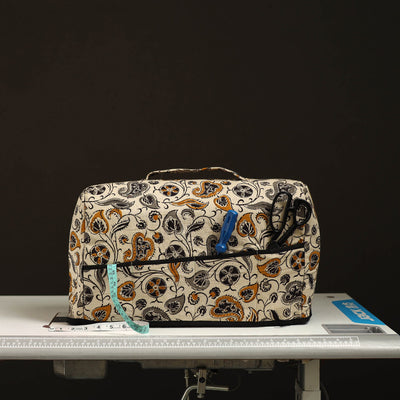 Beige - Handcrafted Cotton Sewing Machine Cover 24
