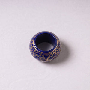 Blue - Floral Handpainted Wooden Napkin Holder