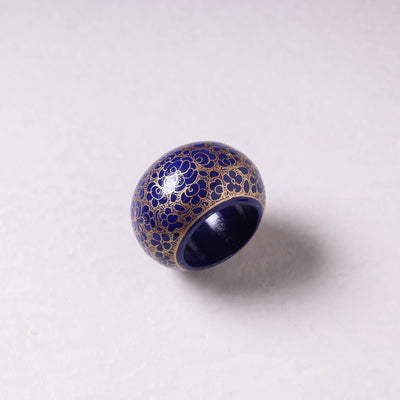 Blue - Floral Handpainted Wooden Napkin Holder