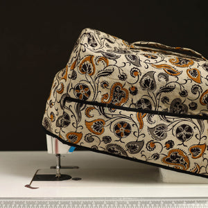 Beige - Handcrafted Cotton Sewing Machine Cover 24