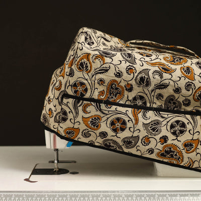 Beige - Handcrafted Cotton Sewing Machine Cover 24