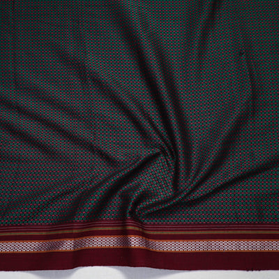 Black - Khun Weave Cotton Blouse Piece 40