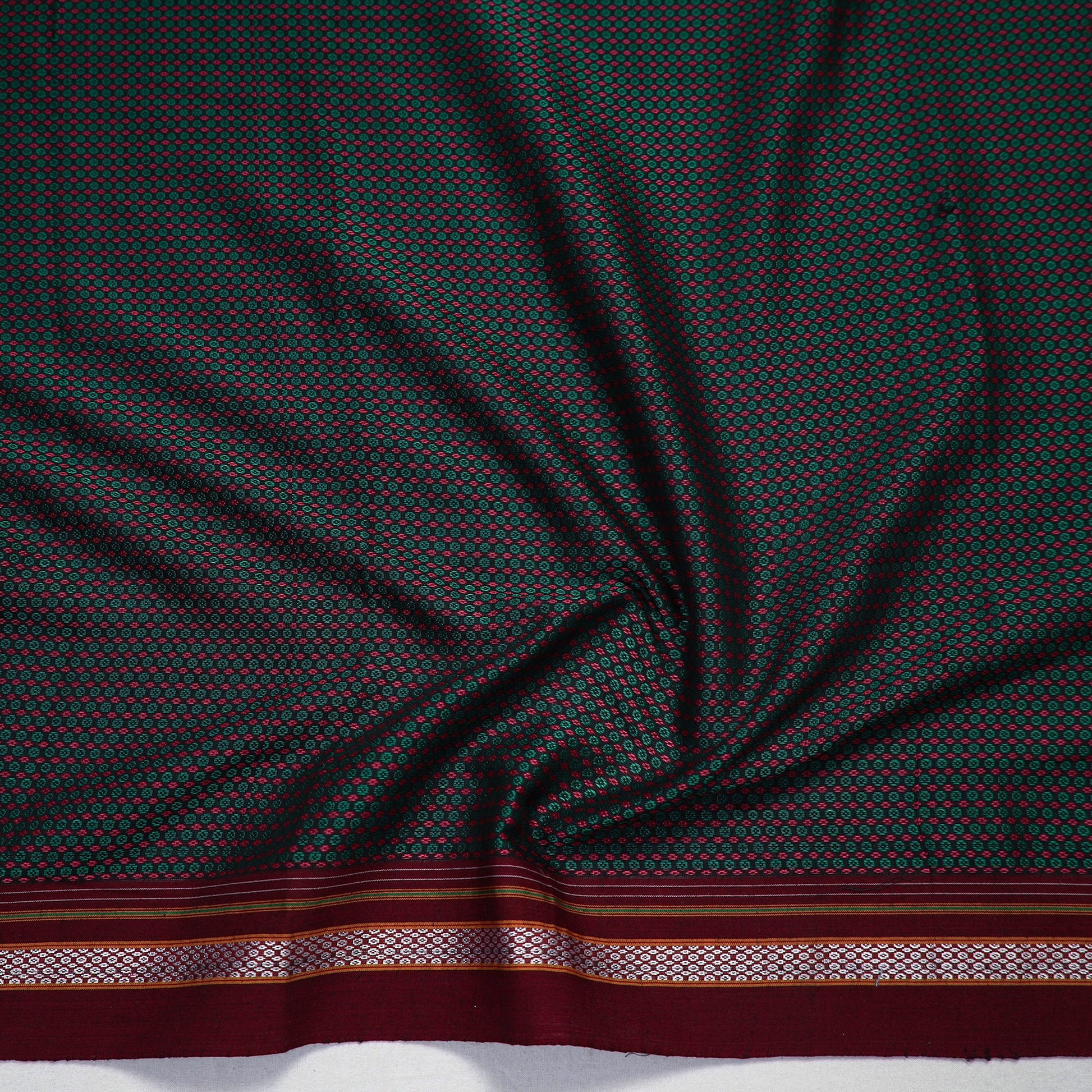 Black - Khun Weave Cotton Blouse Piece 40