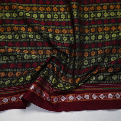 Black - Multicolor - Khun Weave Cotton Blouse Piece 45