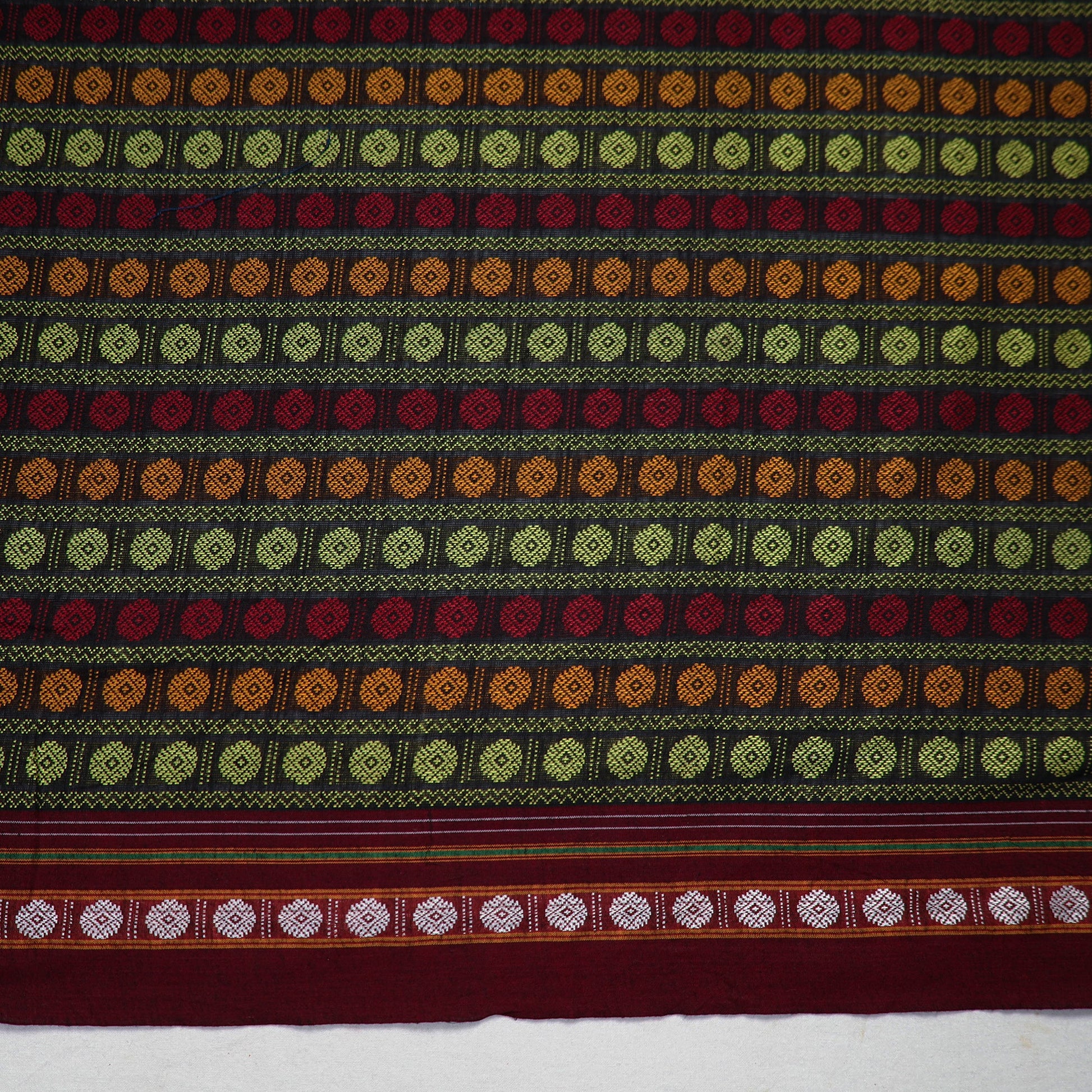 Black - Multicolor - Khun Weave Cotton Blouse Piece 45