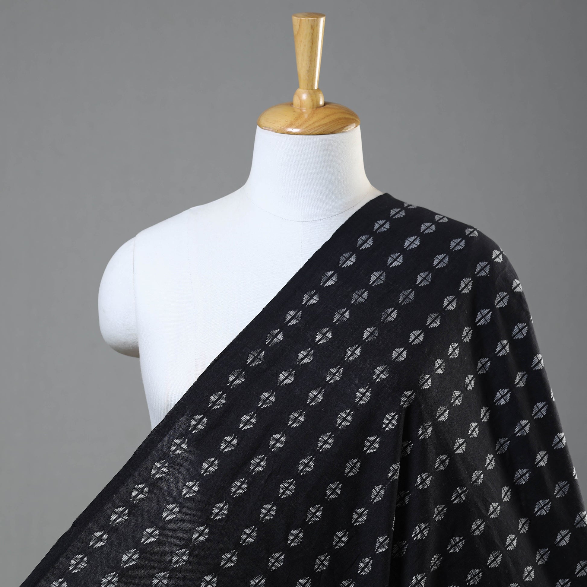 Black - Jacquard Prewashed Cotton Fabric 35