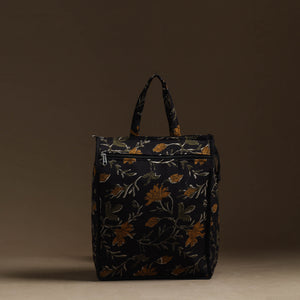 Black - Handmade Cotton Shopping Hand bag 09