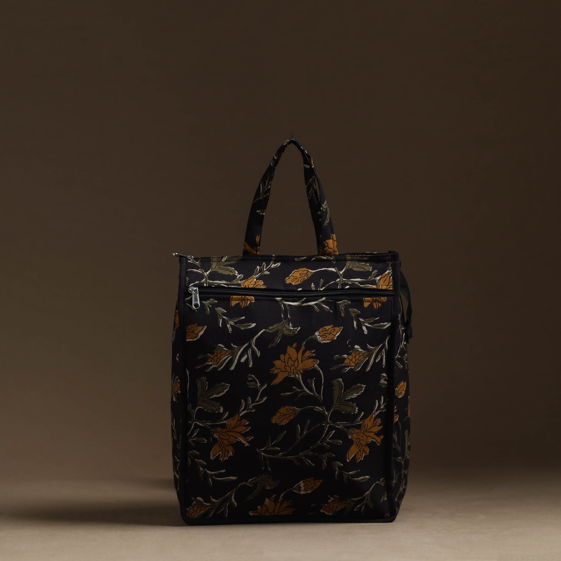 Black - Handmade Cotton Shopping Hand bag 09