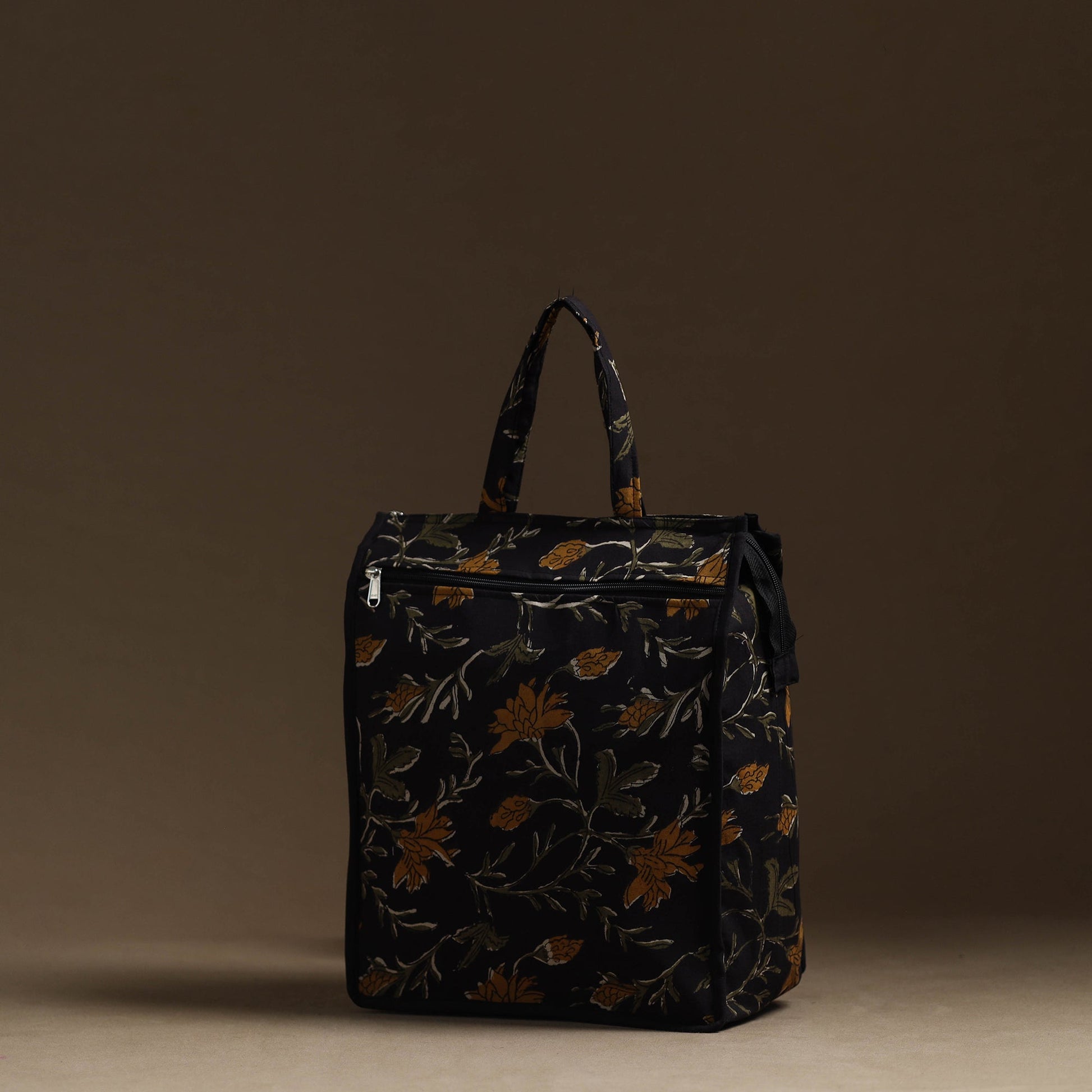 Black - Handmade Cotton Shopping Hand bag 09