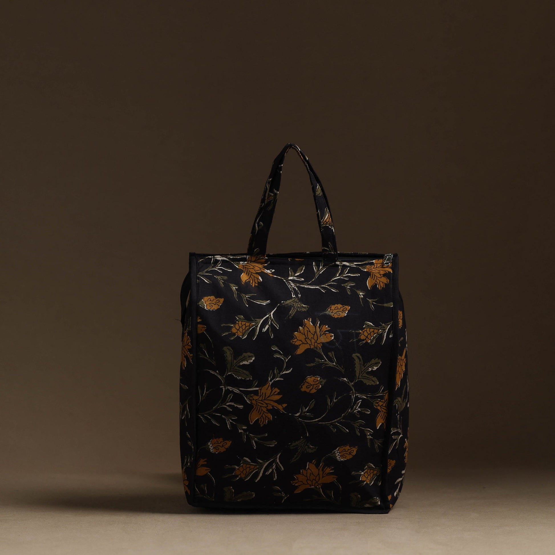 Black - Handmade Cotton Shopping Hand bag 09