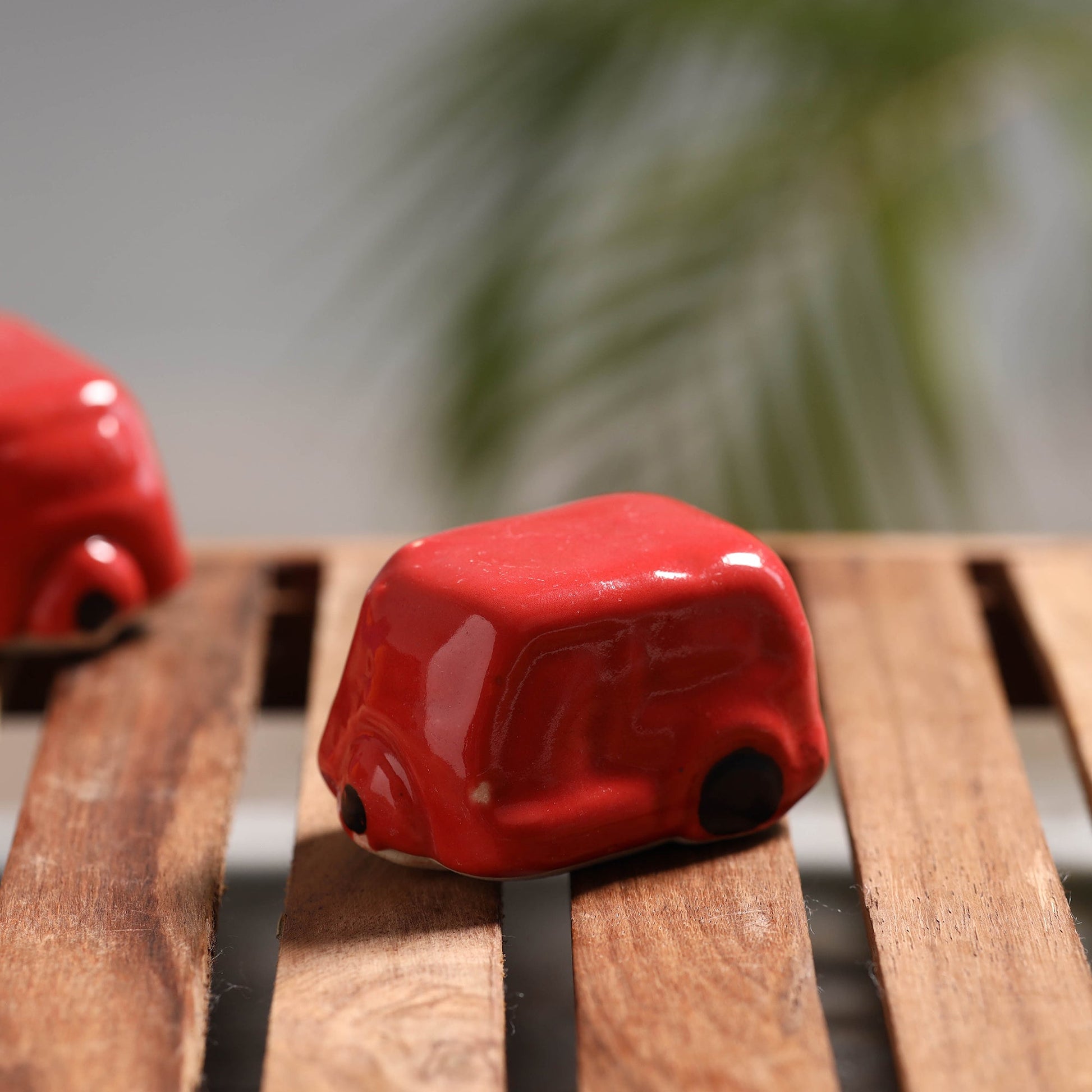 Auto Rickshaw - Handcrafted Ceramic Toys (Set of 2)