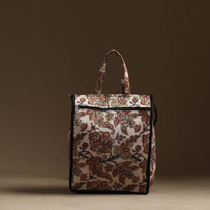 Beige - Handmade Cotton Shopping Hand bag 16