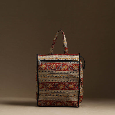Beige - Handmade Cotton Shopping Hand bag 19