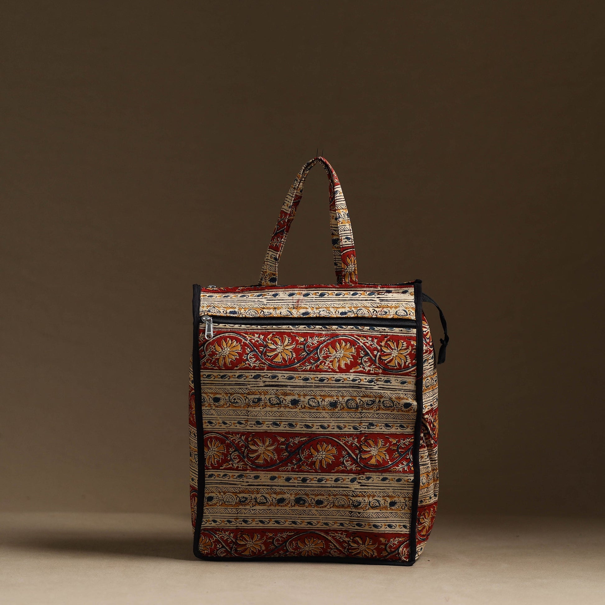 Beige - Handmade Cotton Shopping Hand bag 19