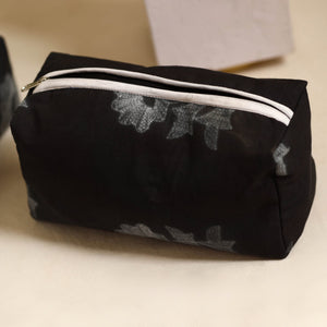Black - Handmade Cotton Toiletry Bags (Set of 3) 04