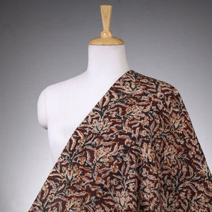 Brown - Kalamkari Block Printing Natural Dyed Cotton Fabric