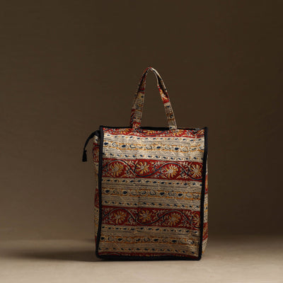 Beige - Handmade Cotton Shopping Hand bag 19