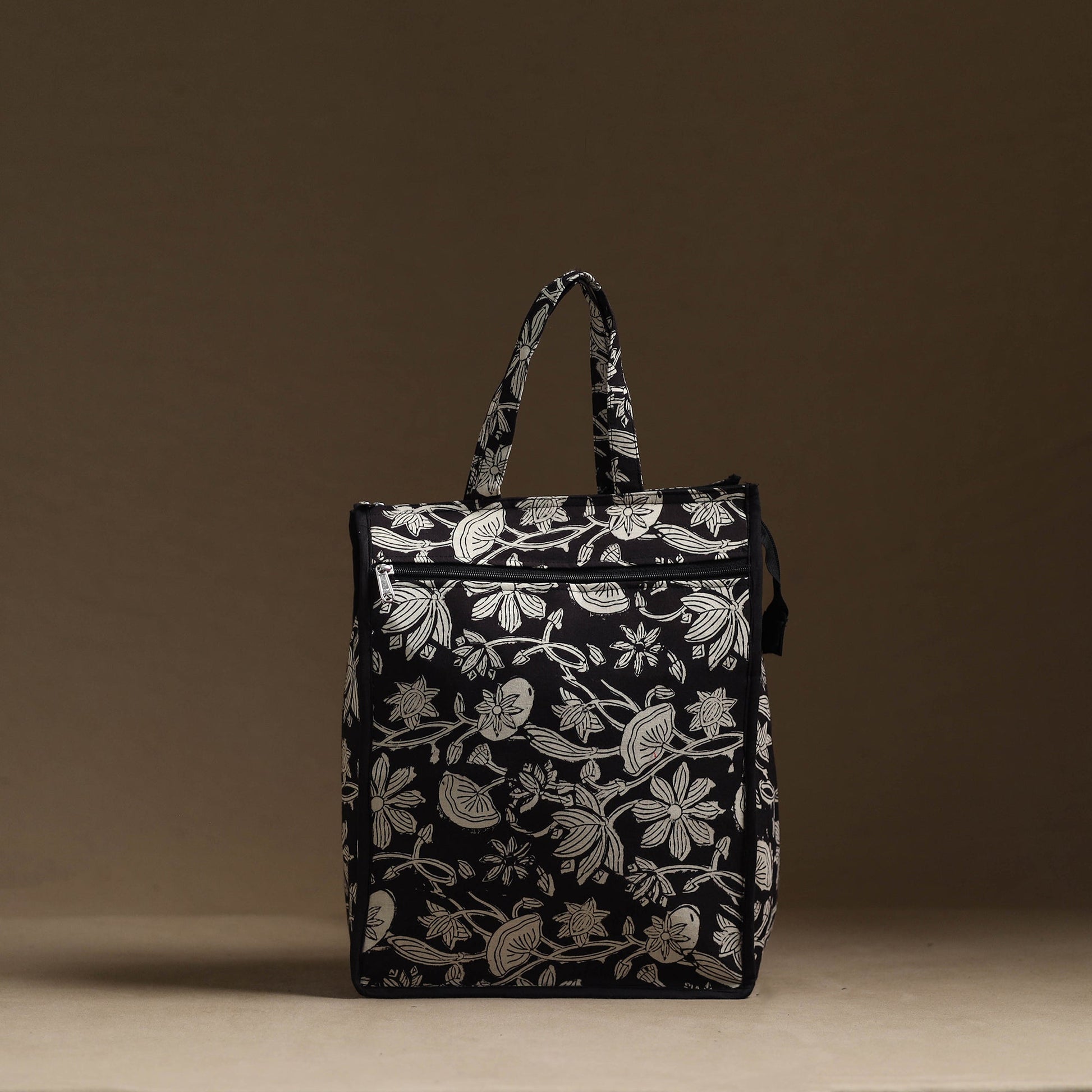 Black - Handmade Cotton Shopping Hand bag 21