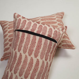 Beige - Set of 2 Bagh Block Print Cotton Pillow Covers 09