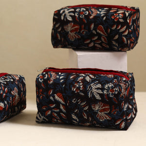 Black - Handmade Cotton Toiletry Bags (Set of 3) 08