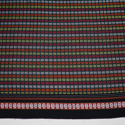 Black - Multicolor - Khun Weave Cotton Blouse Piece 76