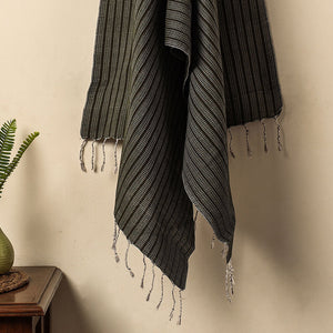 Black - Waffle Weave Handwoven Pure Cotton Towel