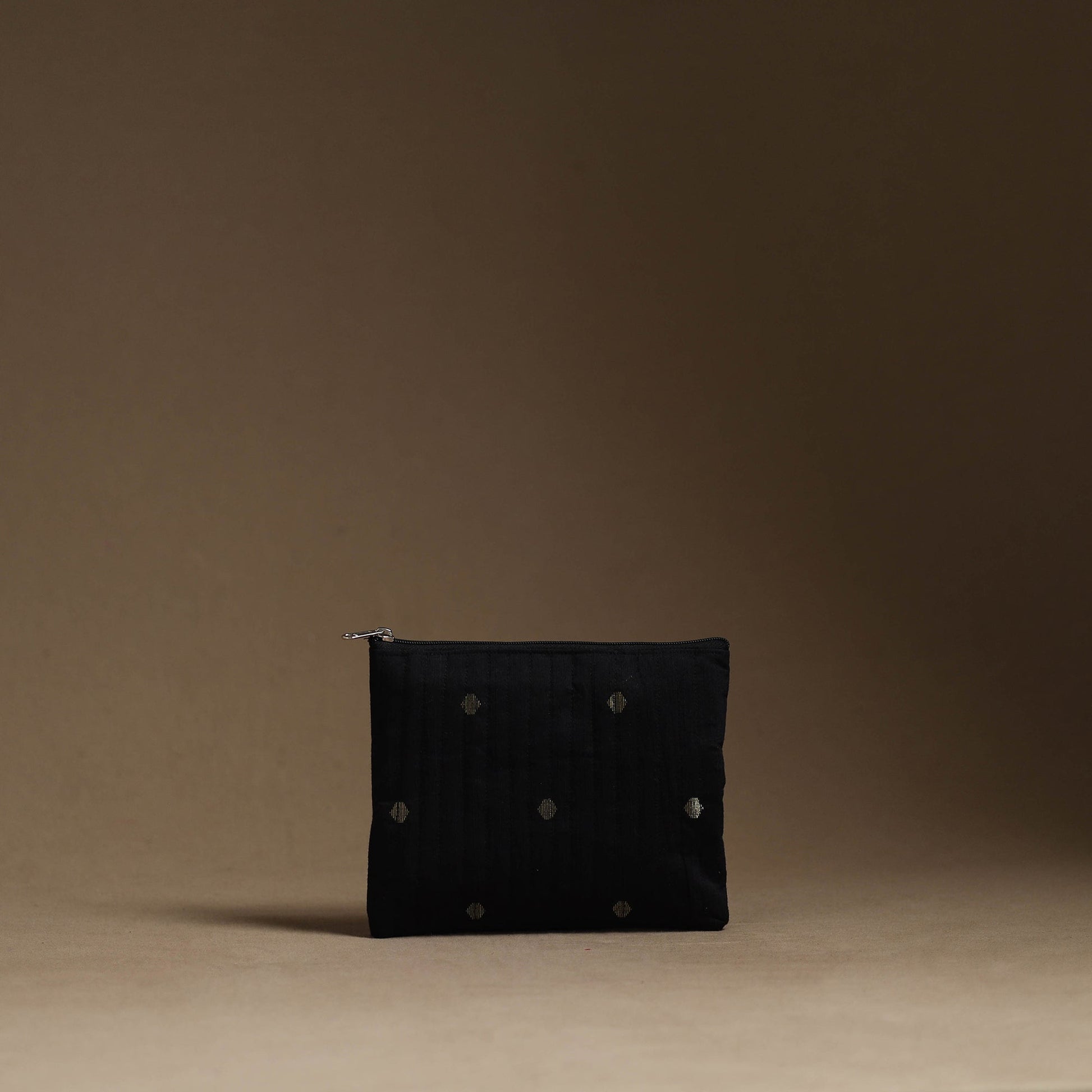 Black - Handmade Cotton Multipurpose Utility Pouches (set of 3) 03