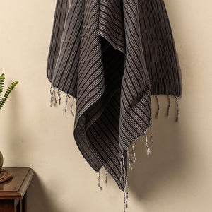 Black - Waffle Weave Handwoven Pure Cotton Towel