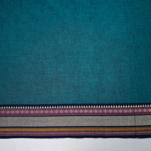 Blue - Green - Dharwad Cotton Blouse Piece 94