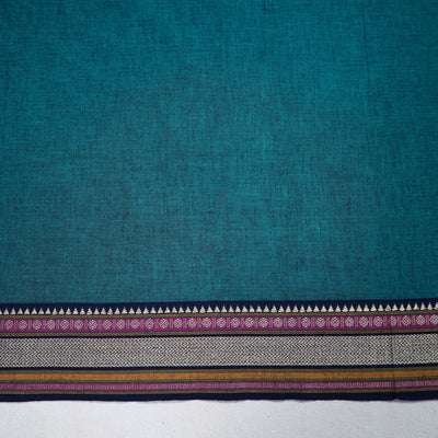 Blue - Green - Dharwad Cotton Blouse Piece 94