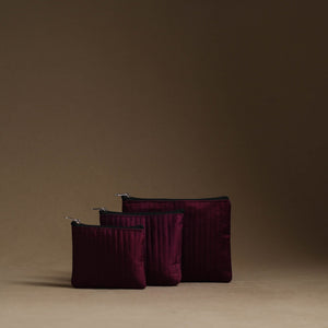 Brown - Handmade Cotton Multipurpose Utility Pouches (set of 3) 07