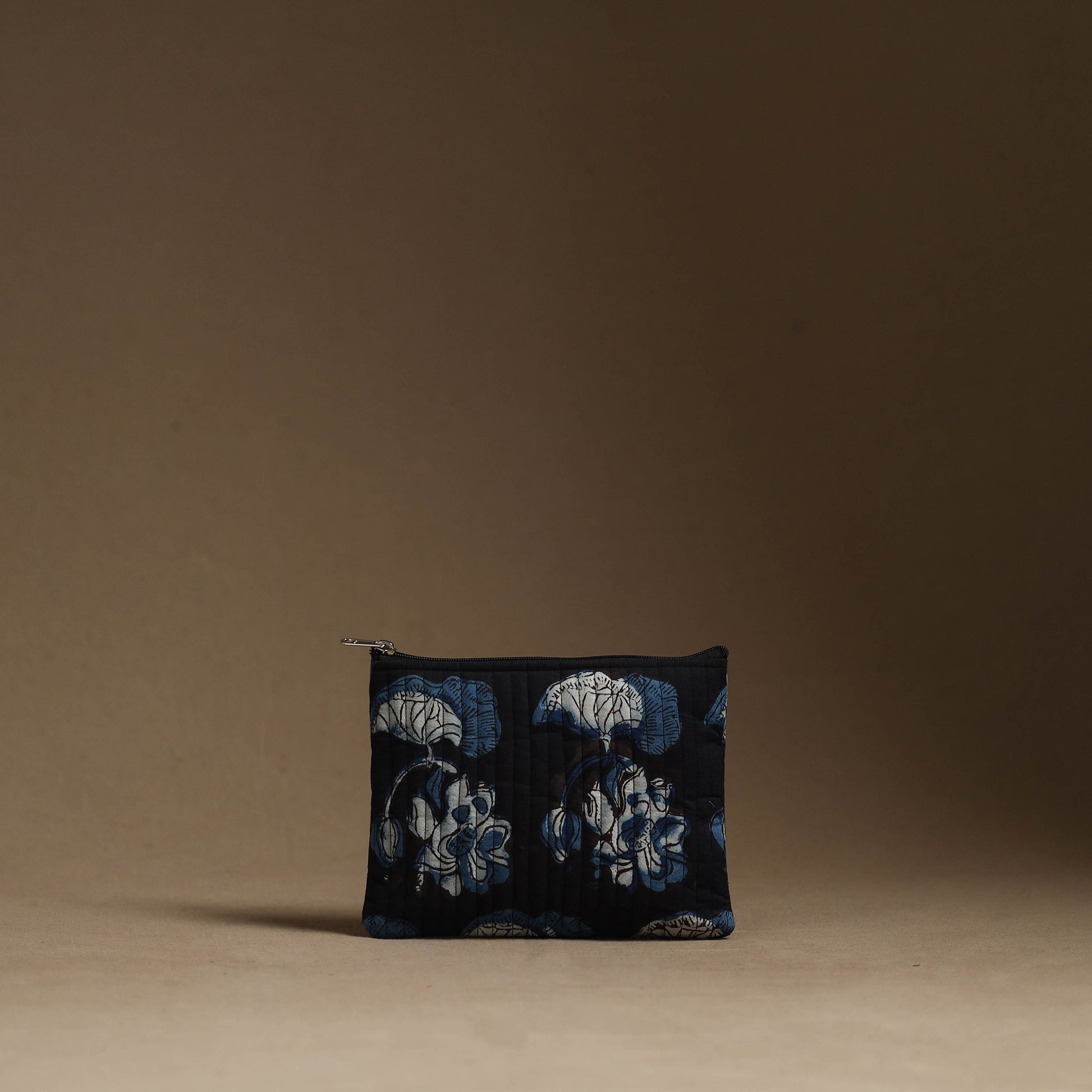 Black - Handmade Cotton Multipurpose Utility Pouches (set of 3) 08