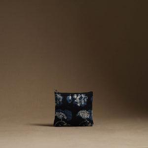 Black - Handmade Cotton Multipurpose Utility Pouches (set of 3) 08