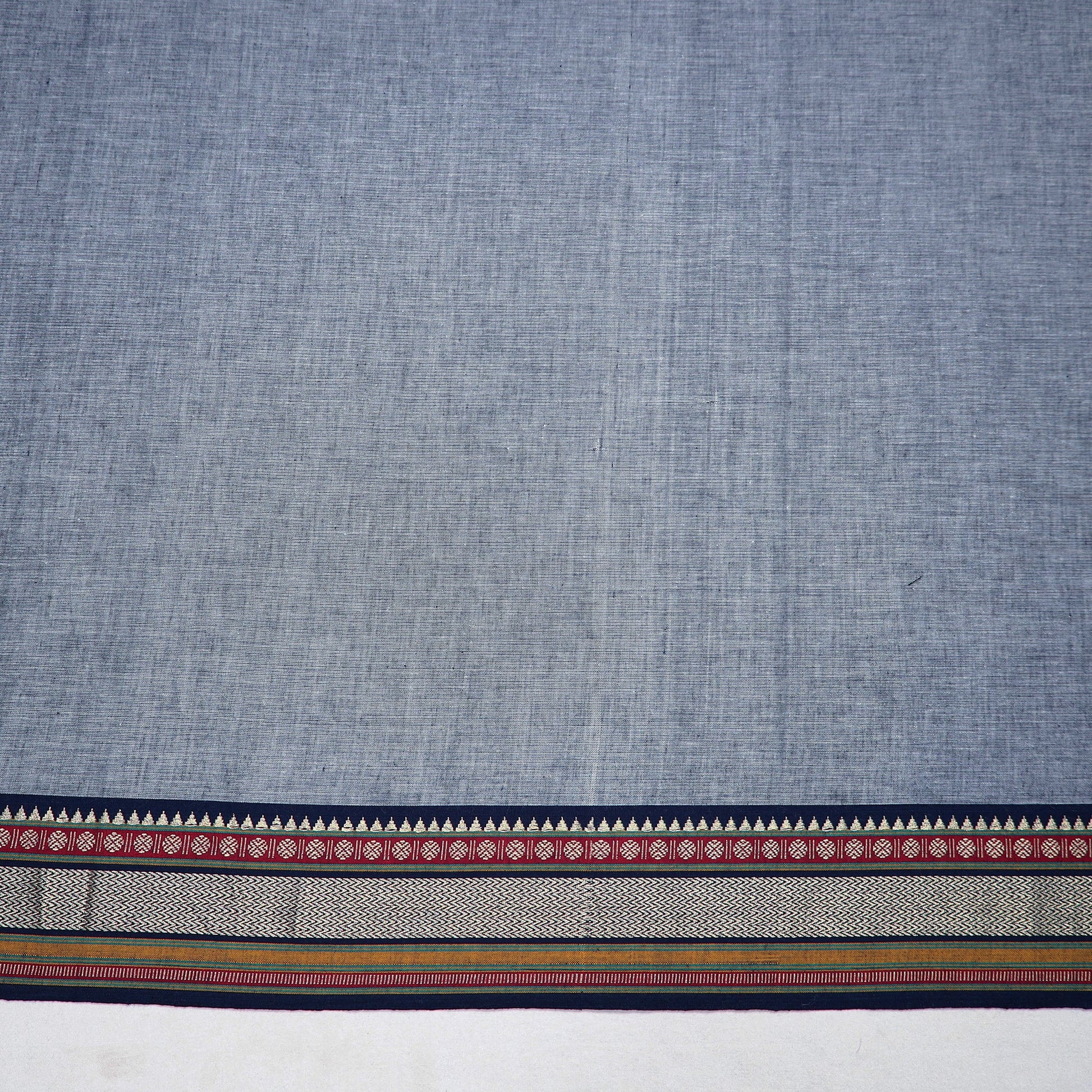Blue - Dharwad Cotton Blouse Piece 100