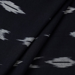Black - Pochampally Ikat Weave Cotton Fabric 16