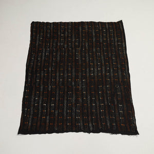 Black - Handloom Cotton Bengal Kantha Work Blouse Piece 20