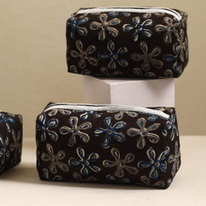 Black - Handmade Cotton Toiletry Bags (Set of 3) 18