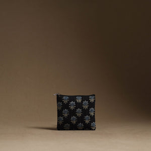 Black - Handmade Cotton Multipurpose Utility Pouches (set of 3) 13
