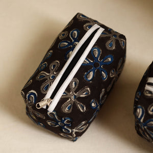 Black - Handmade Cotton Toiletry Bags (Set of 3) 18